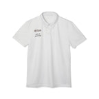 White Polo Shirt — Small 'G' Gothic Print
