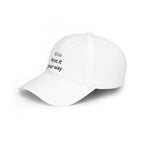 Low Profile Baseball Cap - Custom 'Print It Your Way' Embroidered Red Hat