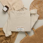 Caffeinate & Chill Crewneck Sweatshirt — Cozy Coffee Lover Pullover