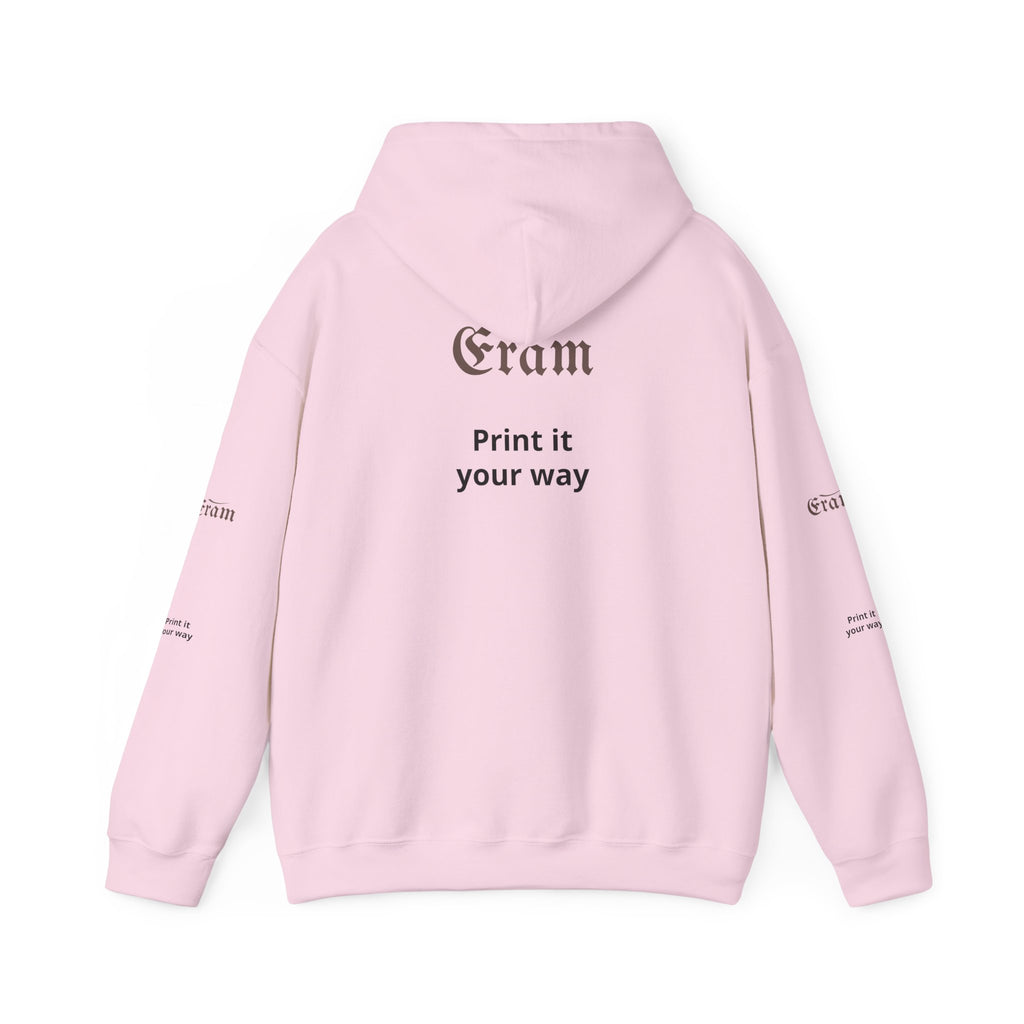 Eram Gothic Logo Hoodie — "Print it your way" White Pullover