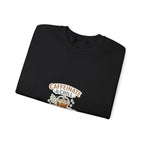 Caffeinate & Chill Crewneck Sweatshirt — Cozy Coffee Lover Pullover