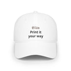 Low Profile Baseball Cap - Custom 'Print It Your Way' Embroidered Red Hat