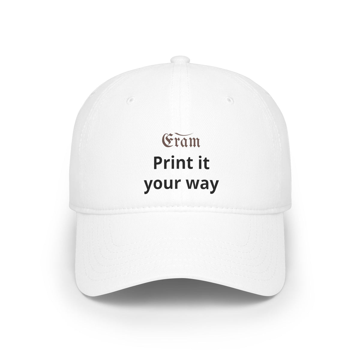 Low Profile Baseball Cap - Custom 'Print It Your Way' Embroidered Red Hat
