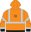 Hi Vis Bomber Jacket, Reflective Safety Jacket with Zip Front, for Construction and Road Crews, Sizes S-5XL