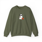 personalized embroidery fall sweater, custom spooky season sweater, Halloween sweater