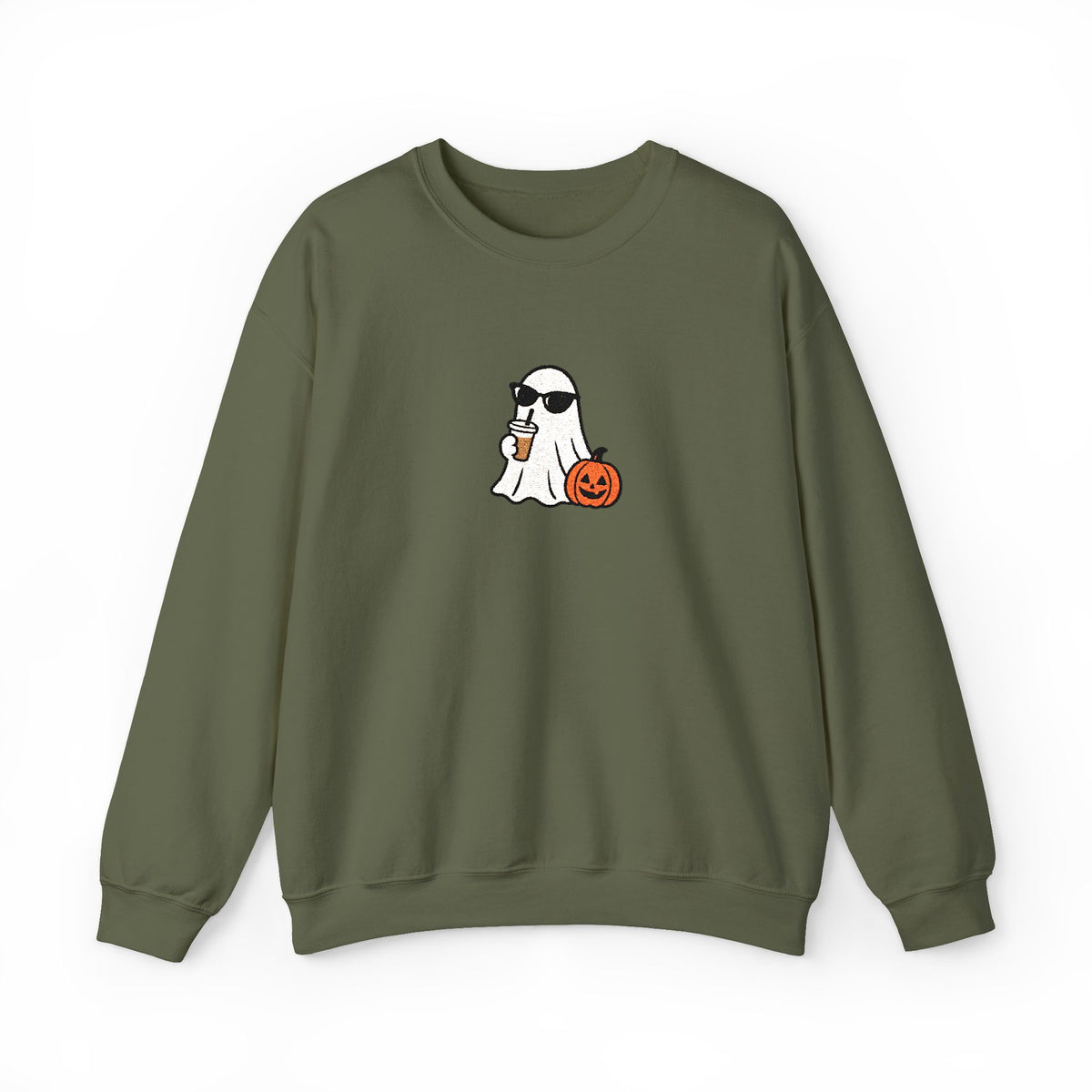 personalized embroidery fall sweater, custom spooky season sweater, Halloween sweater