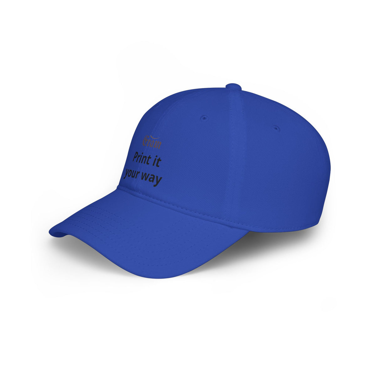 Low Profile Baseball Cap - Custom 'Print It Your Way' Embroidered Red Hat