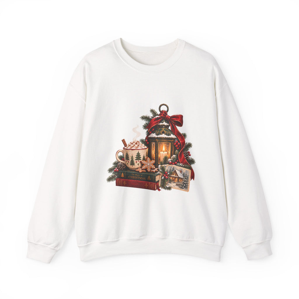 Cozy Holiday Lantern Christmas Sweatshirt — Vintage Winter Scene Crewneck