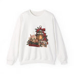 Cozy Holiday Lantern Christmas Sweatshirt — Vintage Winter Scene Crewneck