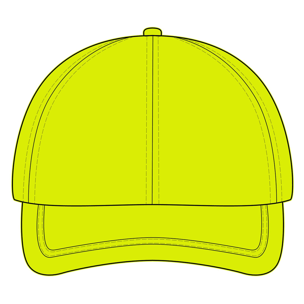 Custom Logo Hi Vis Cap, Reflective Work Hat for Teams and Crews, Adjustable