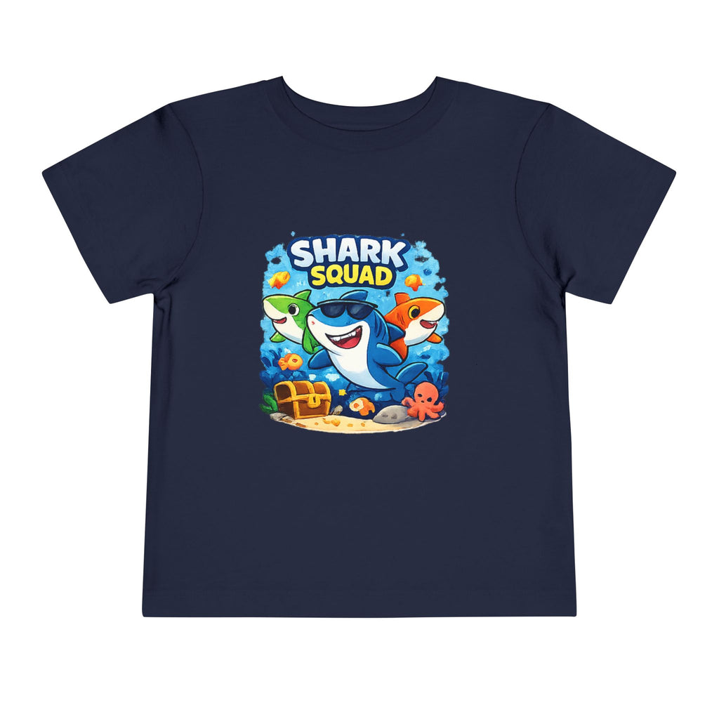 Toddler Shark Squad Tee — Cute Cartoon Underwater Tee for Kids