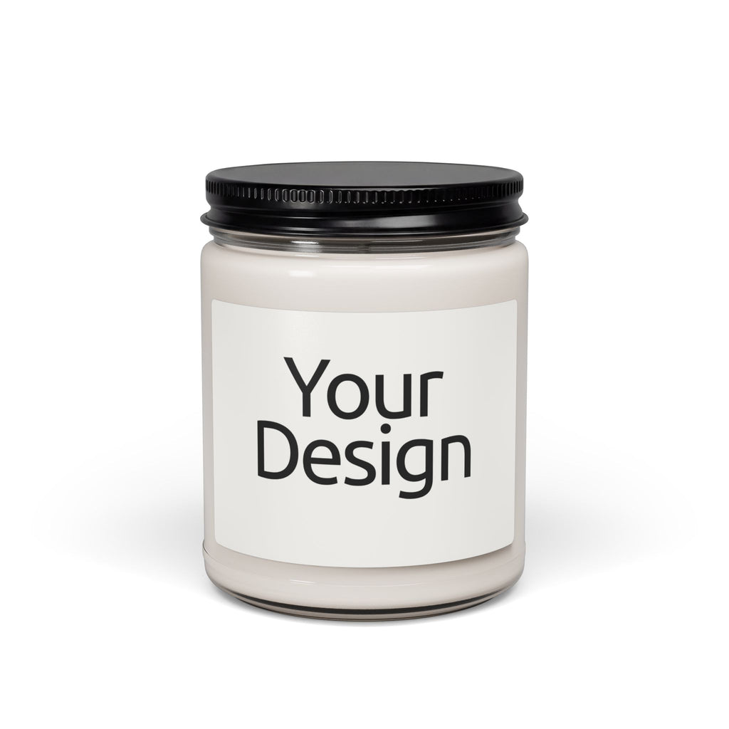 Personalized Soy Candle, Scented Hand-Poured Jar Candle with Custom Label, Gift for Birthdays and Weddings, 8oz