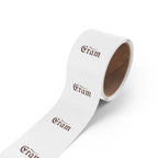 Round Sticker Rolls — Custom 'Eram' Script Label Stickers (Vintage Gothic Logo)