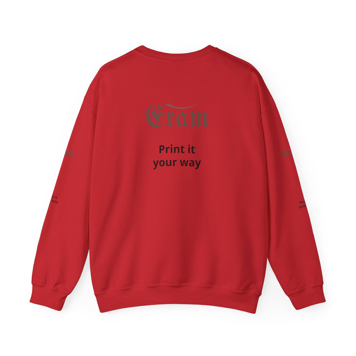 Crewneck Sweatshirt — 'Eram' Gothic Logo Print
