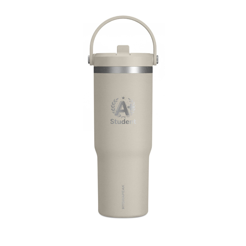 Student A+ Floral Tumbler 32oz — Insulated Travel Water Bottle
