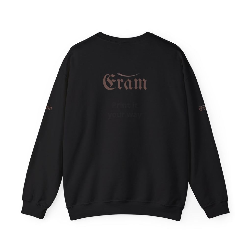 Crewneck Sweatshirt — 'Eram' Gothic Logo Print