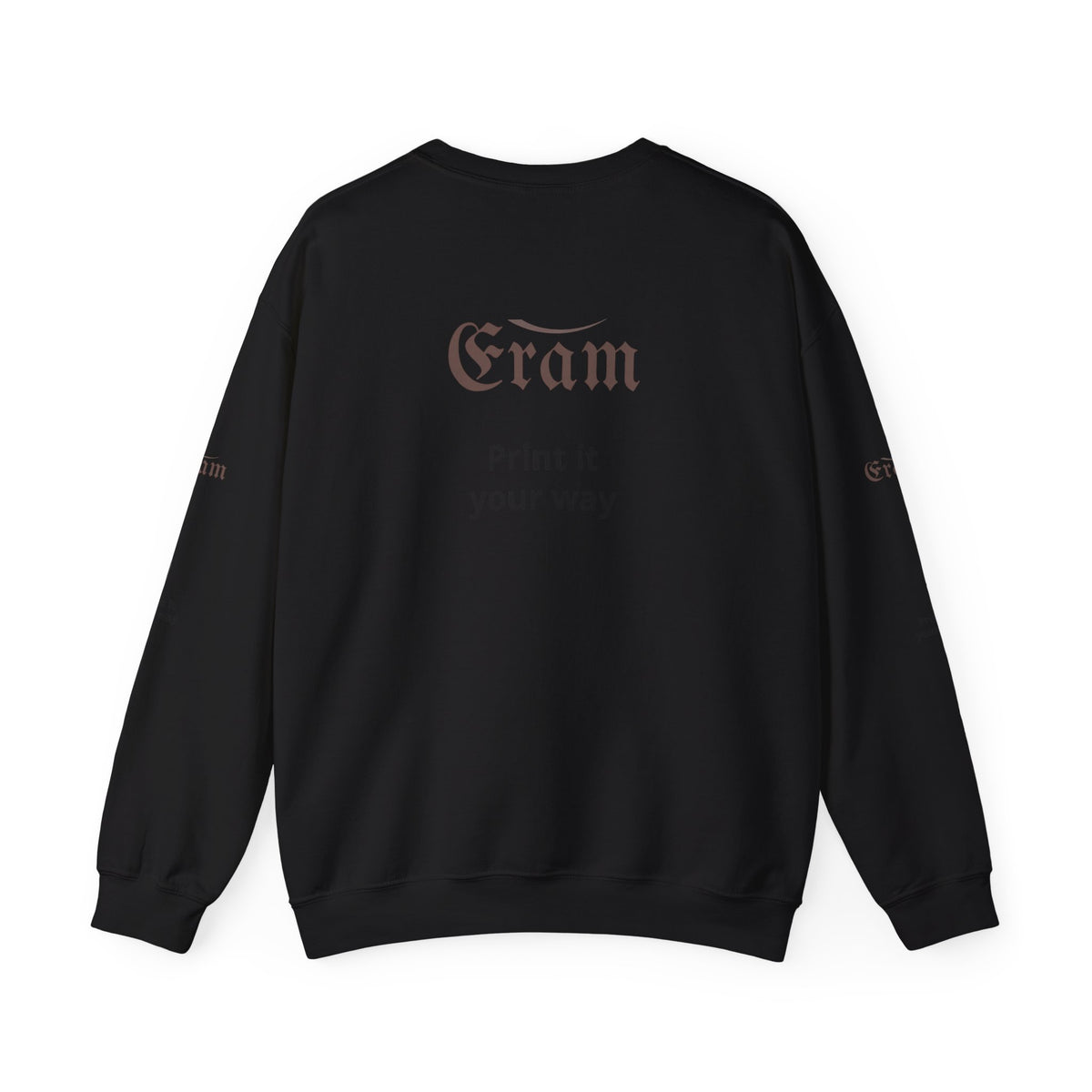 Crewneck Sweatshirt — 'Eram' Gothic Logo Print