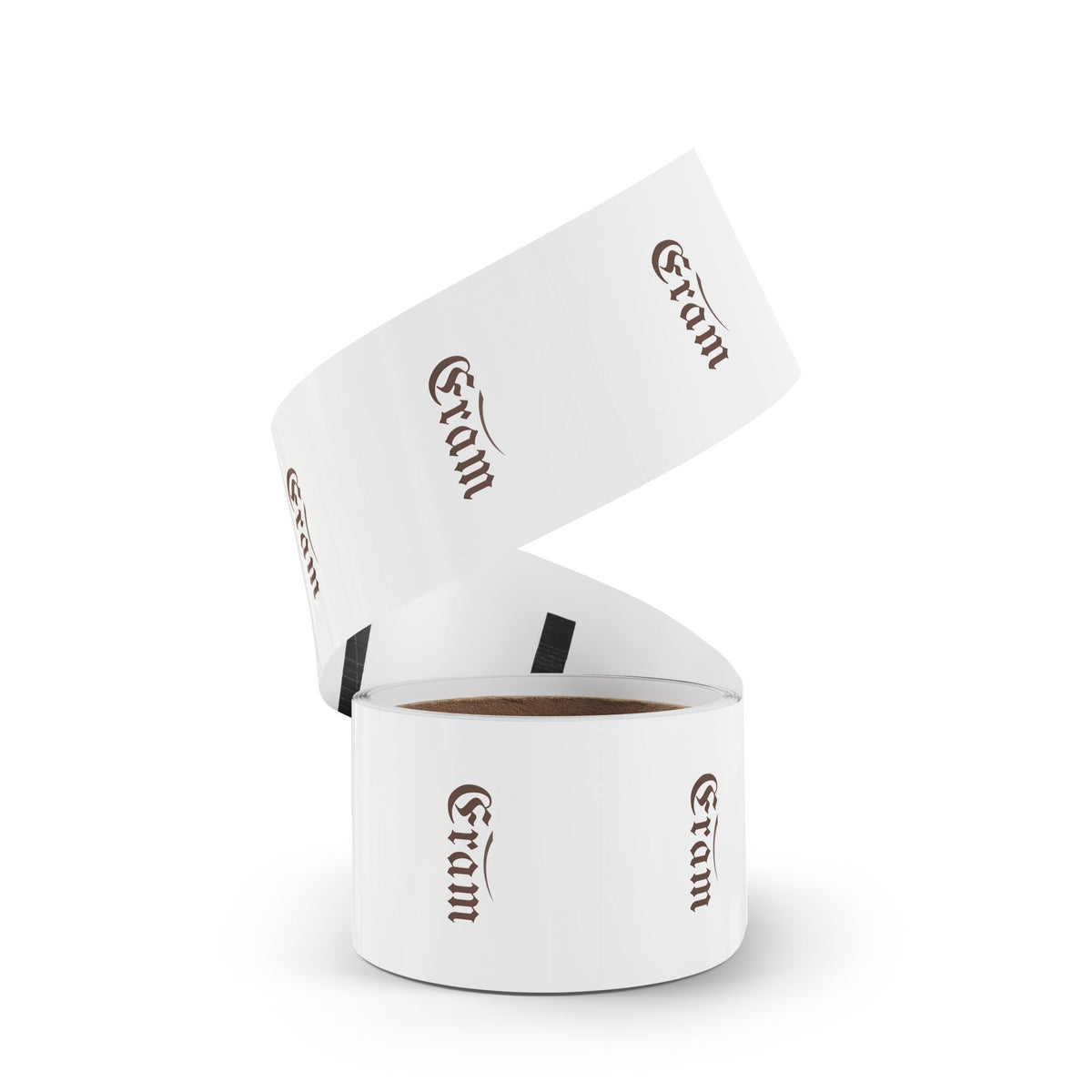 Round Sticker Rolls — Custom 'Eram' Script Label Stickers (Vintage Gothic Logo)