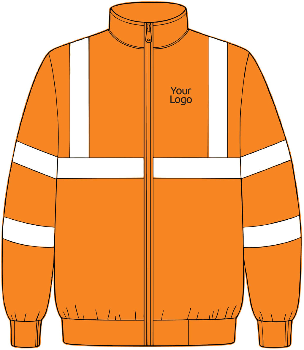 Custom Logo Reflective Safety Jacket, Hi Vis Work Jacket for Teams and Crews, S-6XL