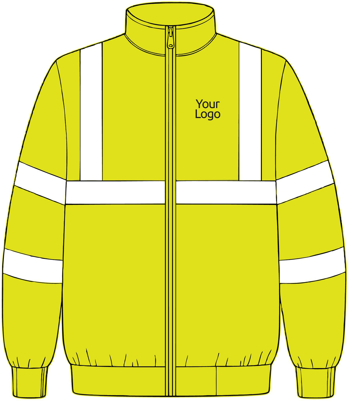 Custom Logo Reflective Safety Jacket, Hi Vis Work Jacket for Teams and Crews, S-6XL