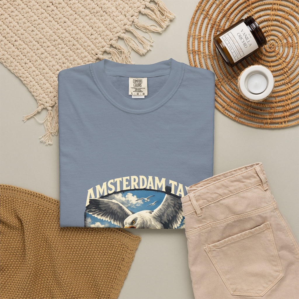 Amsterdam Tax Graphic T-Shirt — "Paying the Price" Vintage Dove Design