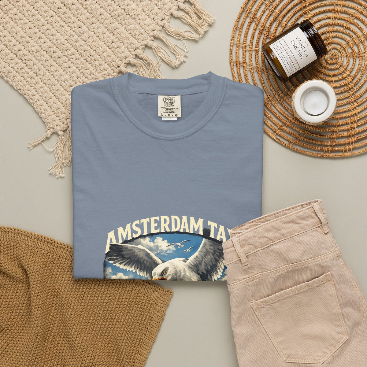 Amsterdam Tax Graphic T-Shirt — "Paying the Price" Vintage Dove Design