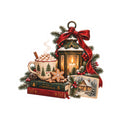 Christmas Cozy Sticker - Hot Cocoa, Lantern & Holiday Books Kiss-Cut Vinyl
