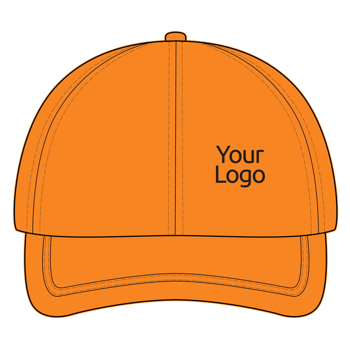 Custom Logo Hi Vis Cap, Reflective Work Hat for Teams and Crews, Adjustable