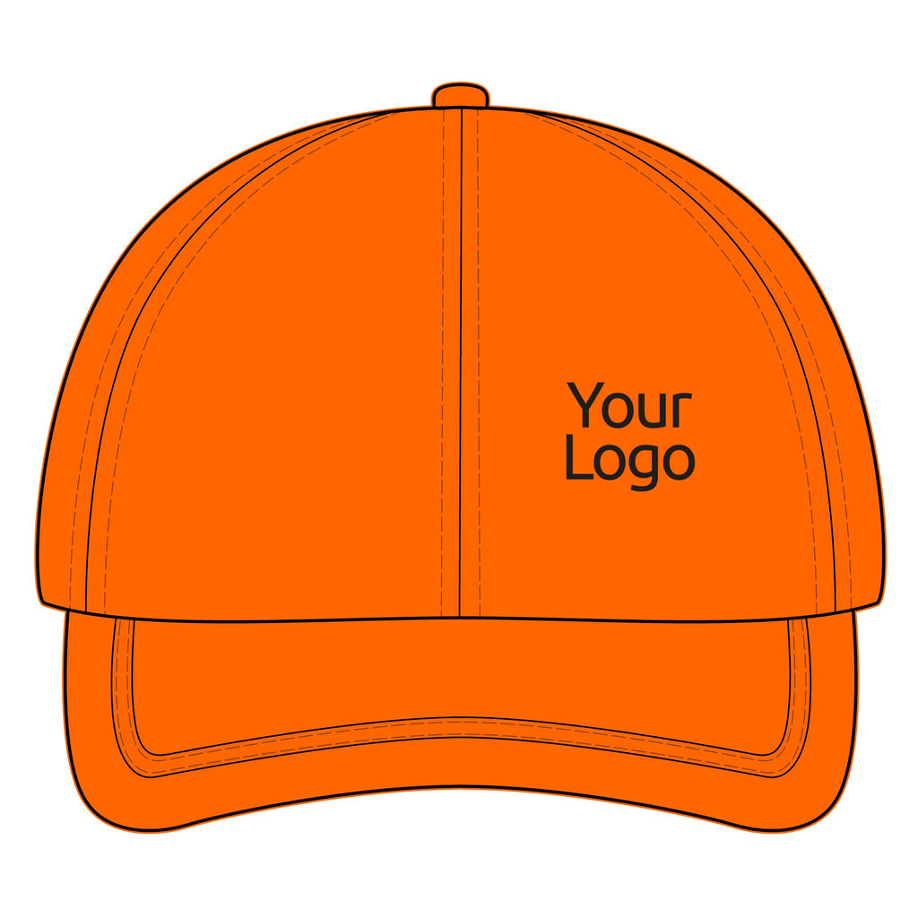 Custom Logo Hi Vis Cap, Reflective Work Hat for Teams and Crews, Adjustable