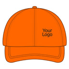 Custom Logo Hi Vis Cap, Reflective Work Hat for Teams and Crews, Adjustable