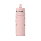 20oz Pink 'School is My Side Quest' Mini Water Bottle - Straw Top, Cute Student Hydration Bottle