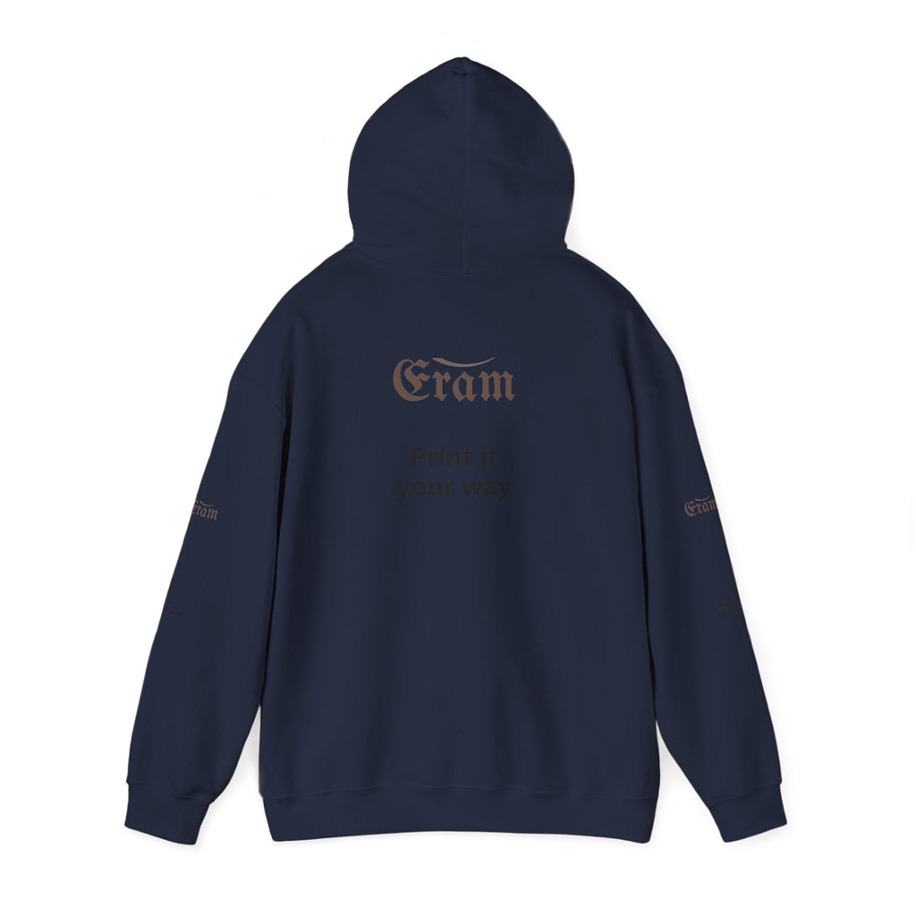 Eram Gothic Logo Hoodie — "Print it your way" White Pullover