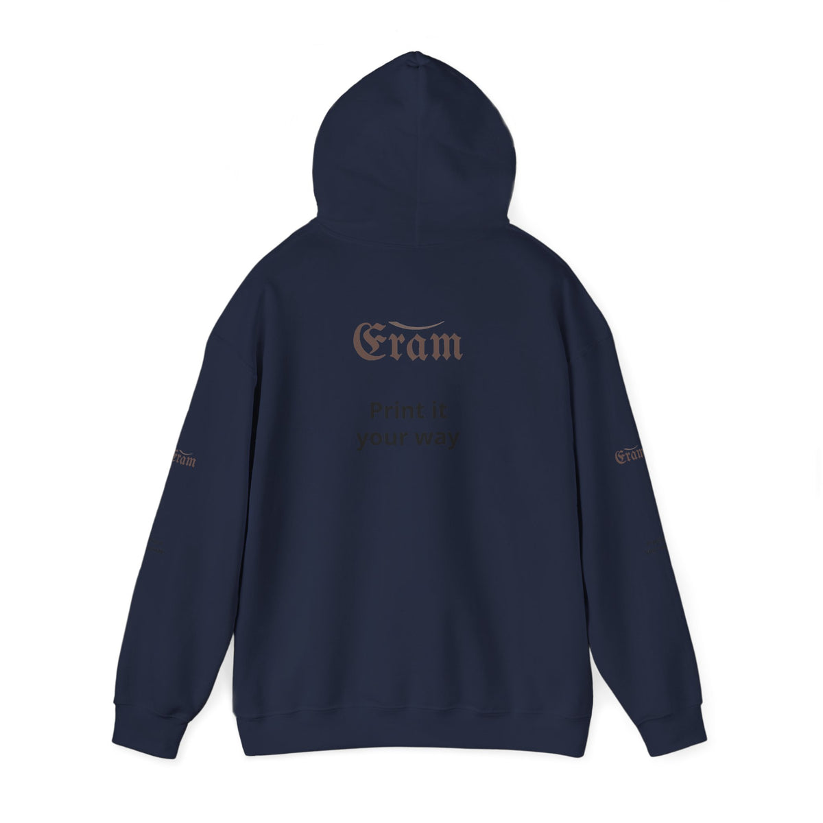 Eram Gothic Logo Hoodie — "Print it your way" White Pullover