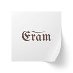 Square Sticker Rolls — Custom "Eram" Logo Label Stickers for Packaging & Branding