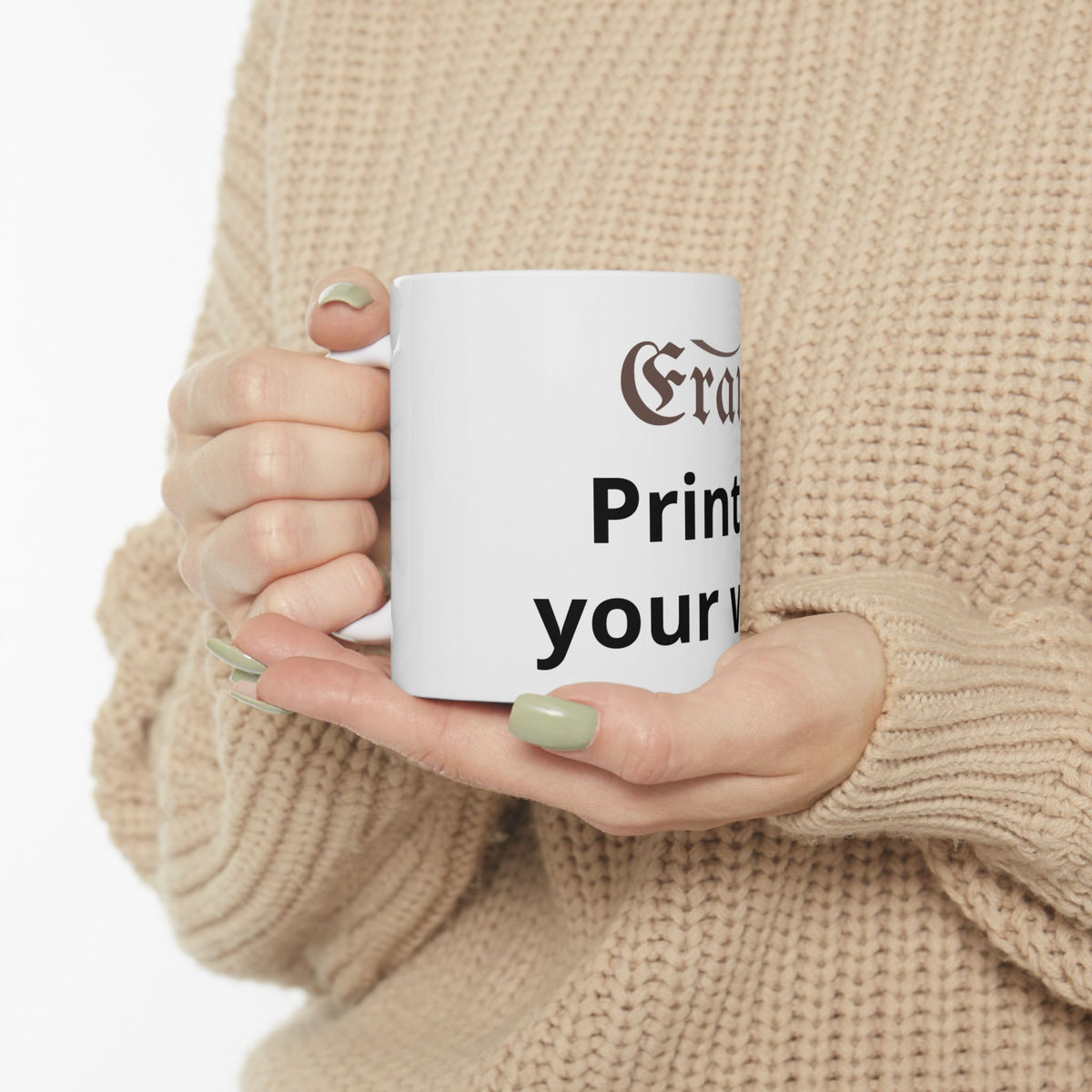 Customizable Ceramic Mug – 'Print It Your Way' Personalized Coffee Cup (11oz & 15oz)
