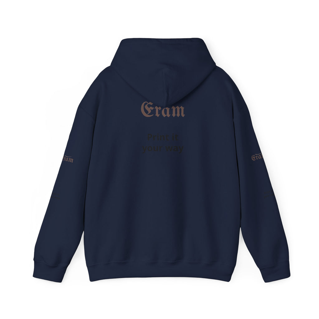 Eram Gothic Logo Hoodie — "Print it your way" White Pullover