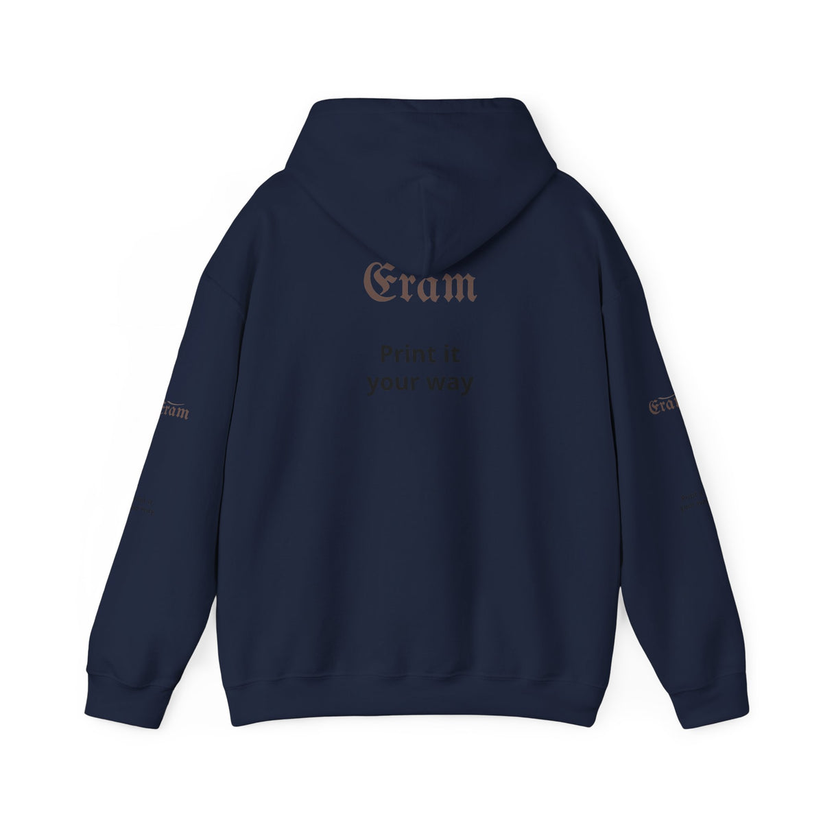 Eram Gothic Logo Hoodie — "Print it your way" White Pullover