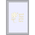 Dotted Spiral Notebook — "Good Days Grow Here" Cute Floral Journal