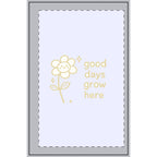 Dotted Spiral Notebook — "Good Days Grow Here" Cute Floral Journal