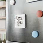 Inspirational 'Dream Create Evolve' Porcelain Square Magnet