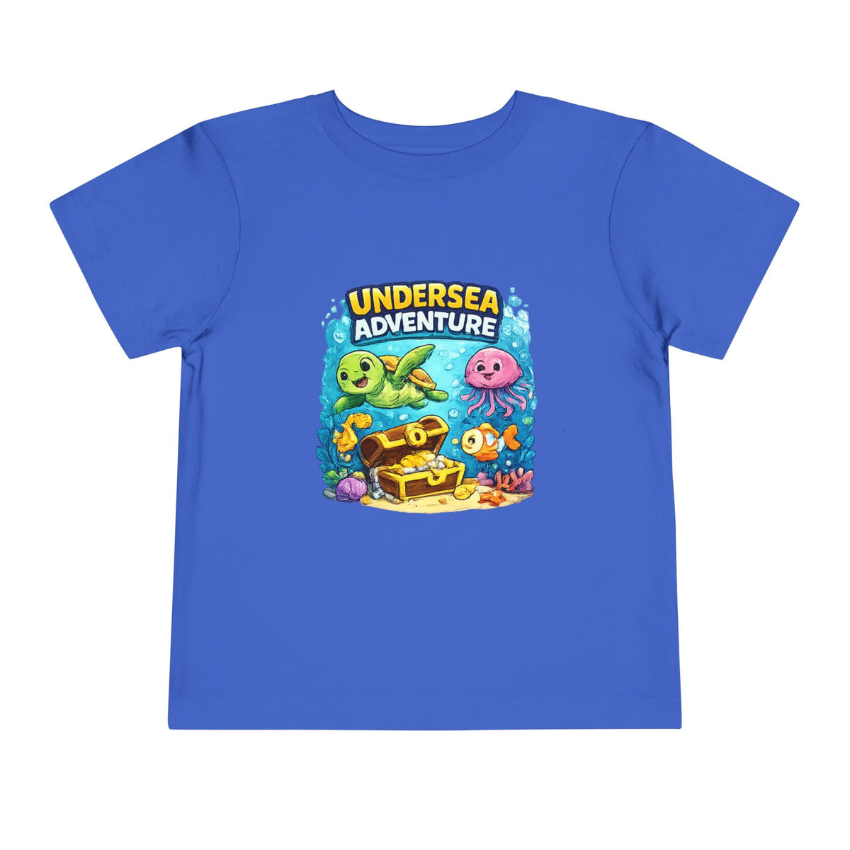 Undersea Adventure Toddler Tee — Cute Ocean Animals & Treasure Chest
