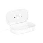 UV Phone Sanitizer Box with Wireless Charger, 2-in-1 Qi Charging Pad, for Home and Office, Fits Most Smartphones