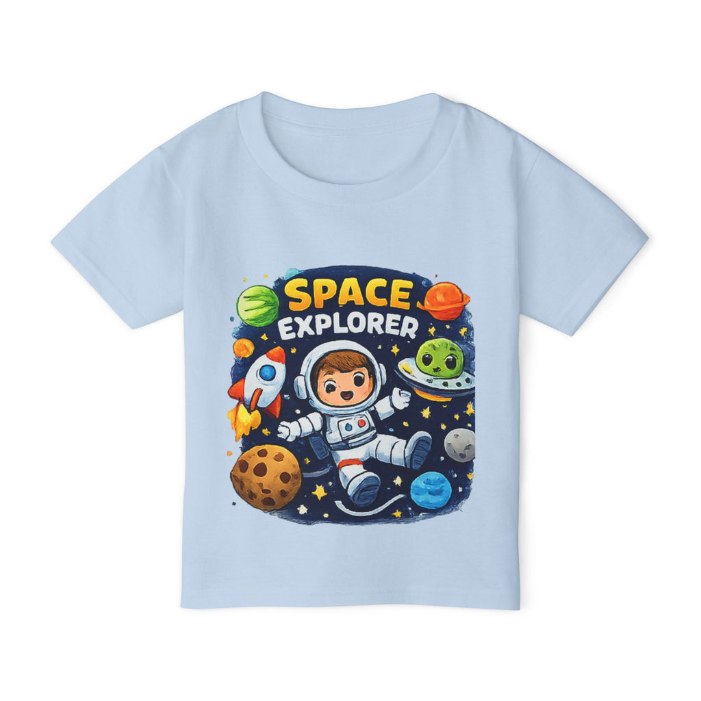 Toddler T-Shirt — Space Explorer Graphic (Astronaut, Planets & Rocket)