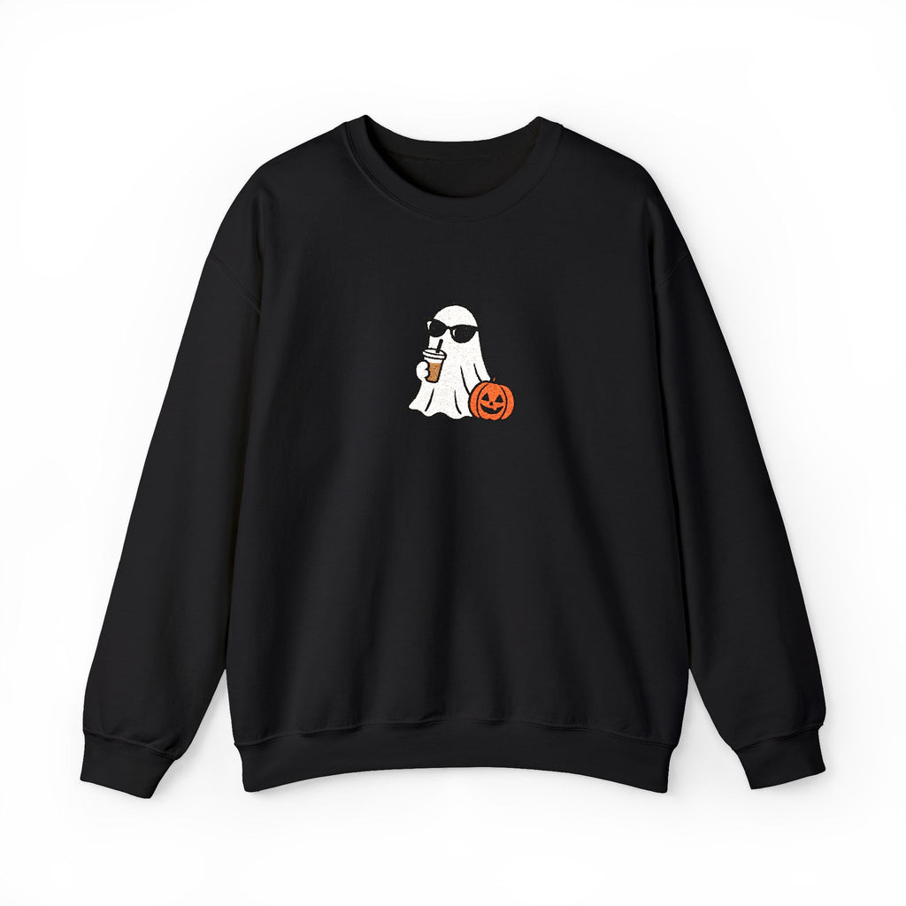 personalized embroidery fall sweater, custom spooky season sweater, Halloween sweater
