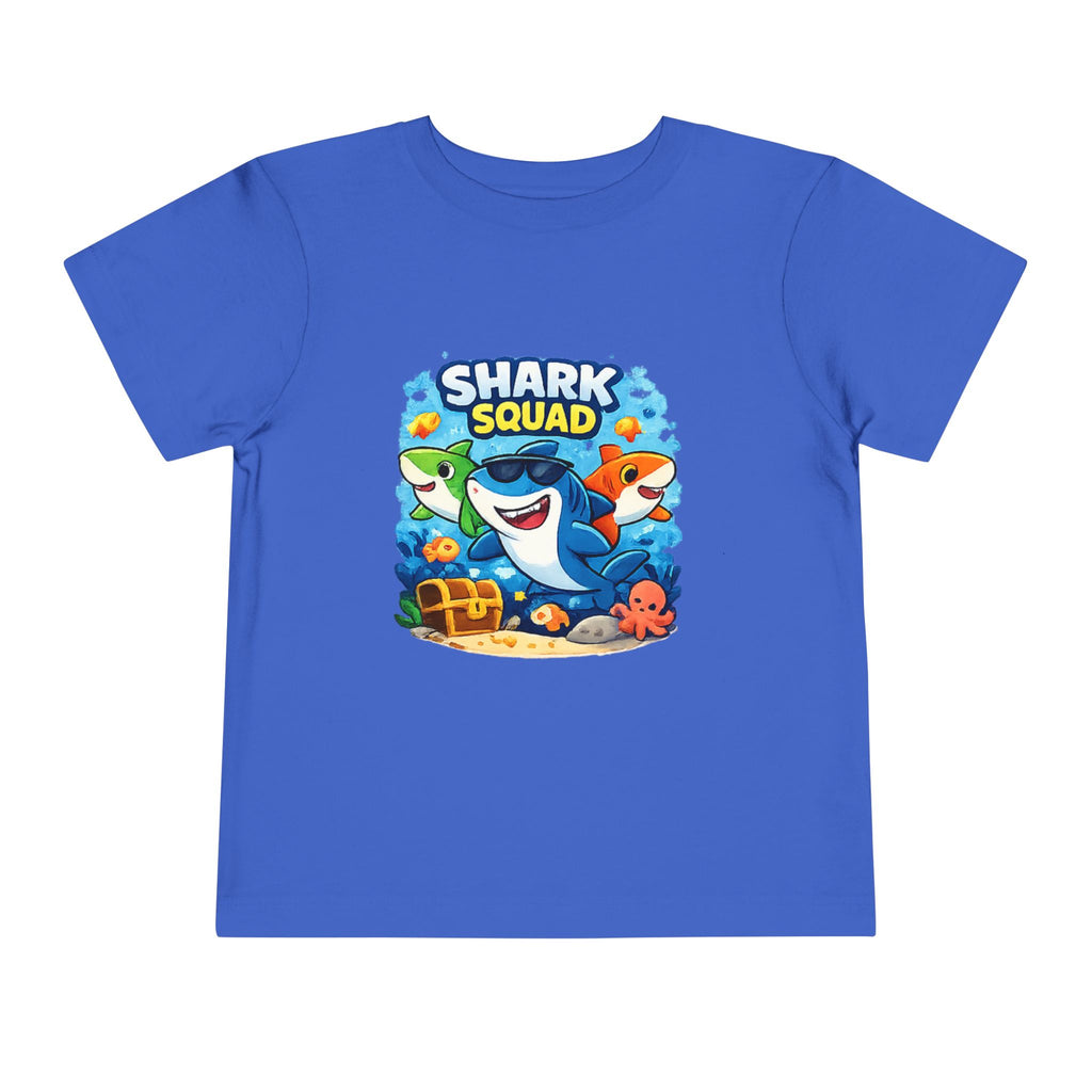 Toddler Shark Squad Tee — Cute Cartoon Underwater Tee for Kids