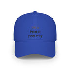 Low Profile Baseball Cap - Custom 'Print It Your Way' Embroidered Red Hat