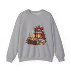 Cozy Holiday Lantern Christmas Sweatshirt — Vintage Winter Scene Crewneck