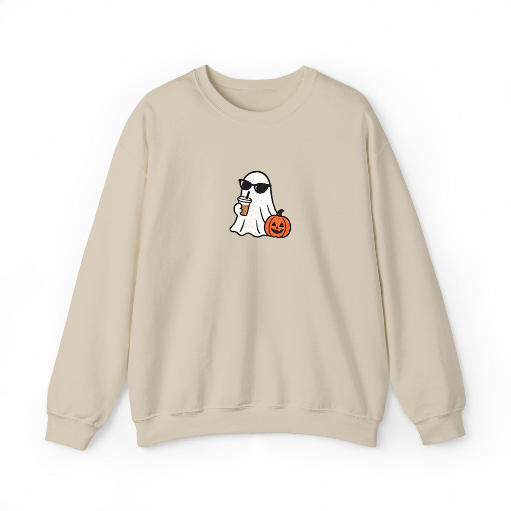 personalized embroidery fall sweater, custom spooky season sweater, Halloween sweater