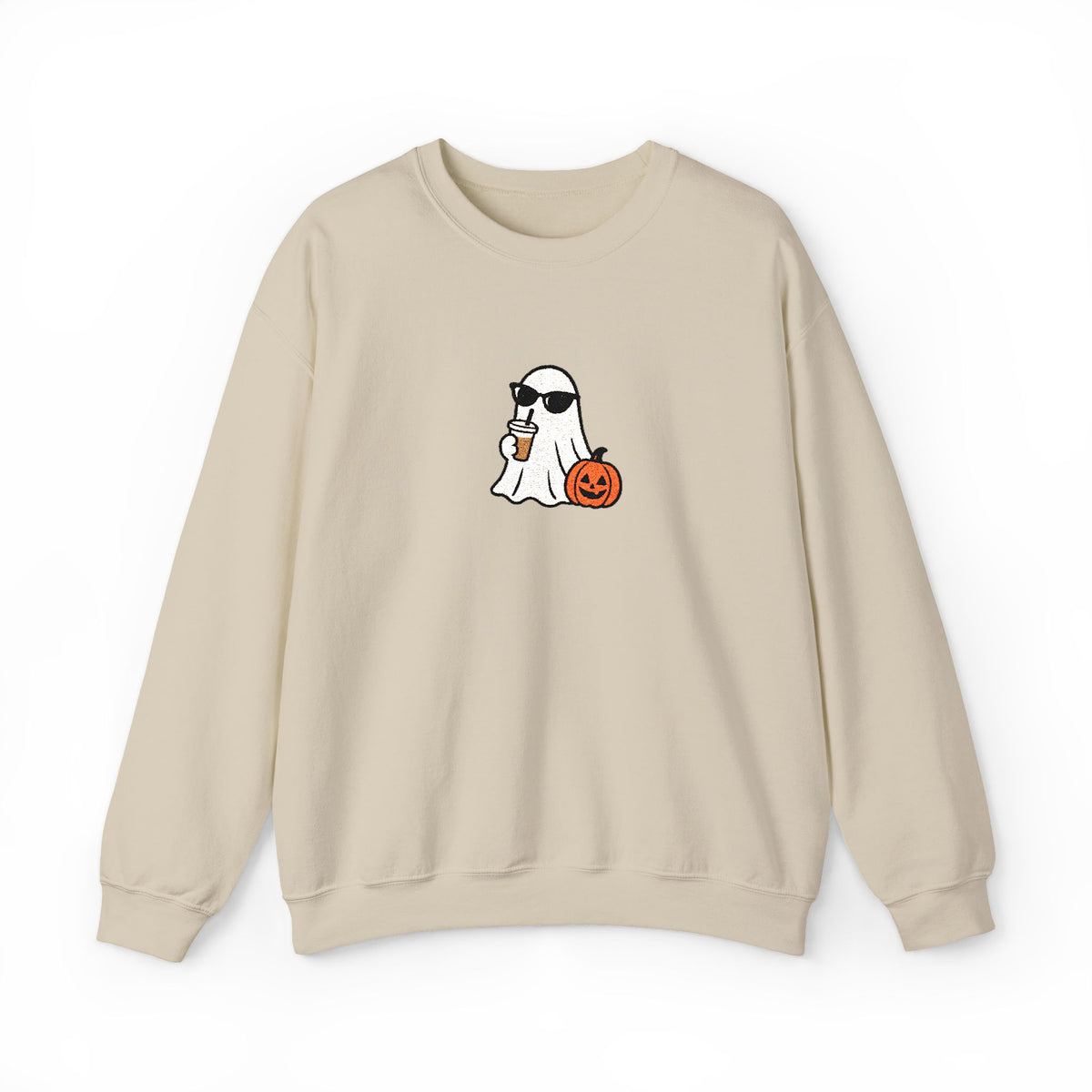 personalized embroidery fall sweater, custom spooky season sweater, Halloween sweater