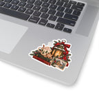 Christmas Cozy Sticker - Hot Cocoa, Lantern & Holiday Books Kiss-Cut Vinyl